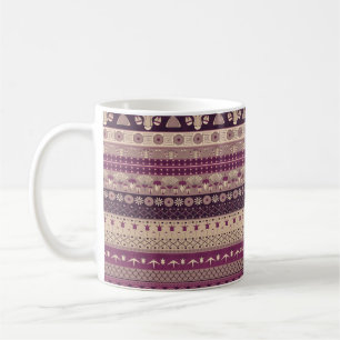 Ancient Egyptian ornament Tribal seamless pattern. Coffee Mug
