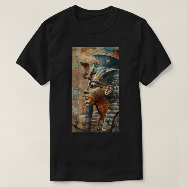Ancient Egyptian Pharaoh T-Shirt | KaliraArts (Design Front)