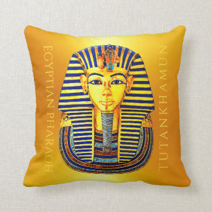 Ancient Egyptian Pharaoh Tutankhamun Gold Mask  Th Cushion