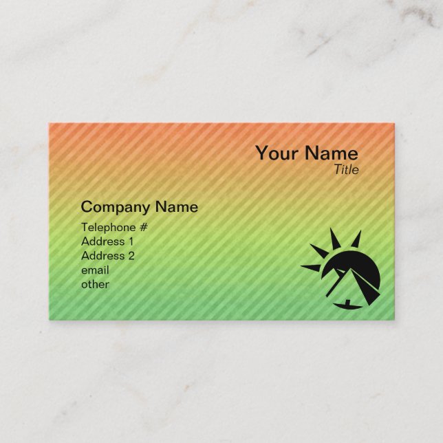 Ancient Egyptian Pyramid Business Card (Front)