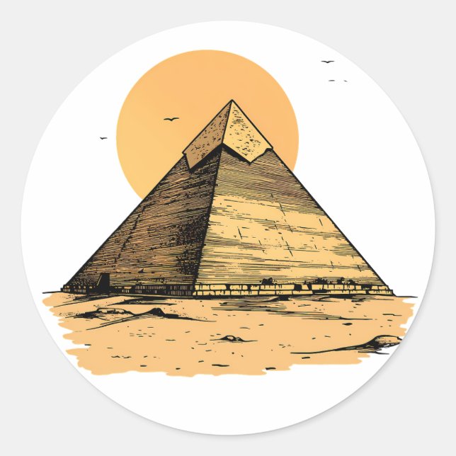 Ancient Egyptian Pyramid Sticker (Front)