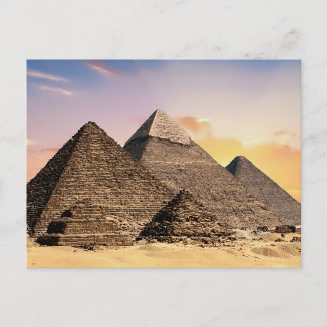 Ancient Egyptian Pyramids Postcard (Front)