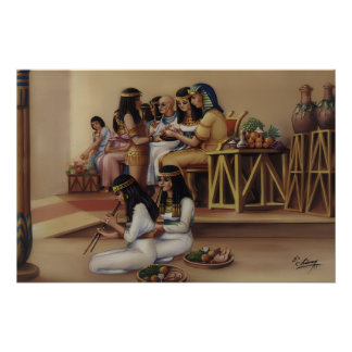 Ancient Egyptian Royal Banquet Fine Art Print