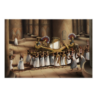Ancient Egyptian Sacred Procession Fine Art Print