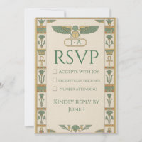 Ancient Egyptian Sacred RSVP Card