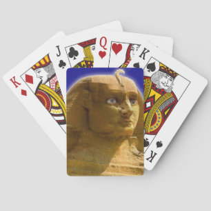 Ancient Egyptian Sphinx at Giza Art Design Playing Cards