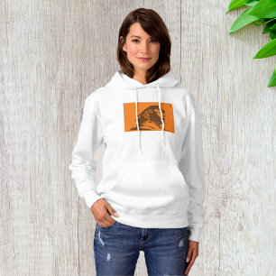 Ancient Egyptian Sphinx Bold Orange And Brown  Hoodie