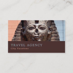 Ancient Egyptian Sphinx, Cairo, Travel Agent Business Card
