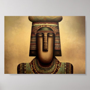 Ancient Egyptian Statue Poster