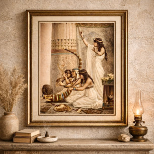 Ancient Egyptian Temple Musicians  Poster