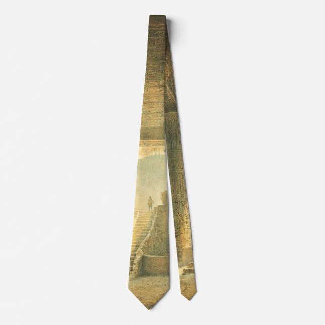 Ancient Egyptian Temple Of Esna Classical Art Tie (Front)