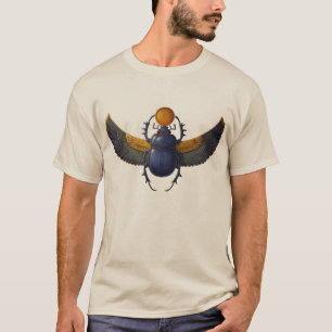Ancient Egyptian Winged Scarab Khepri Sun God  T-Shirt