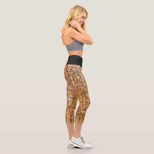 Ancient Egyptian Writing  Capri Leggings