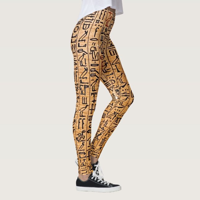 Ancient Egyptian Writing  Leggings (Right)
