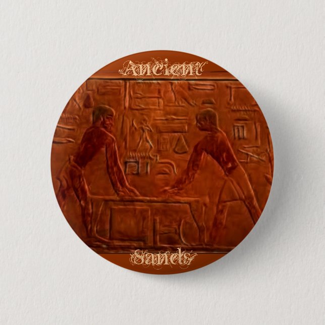 ANCIENT EGYPTIANS 6 CM ROUND BADGE (Front)