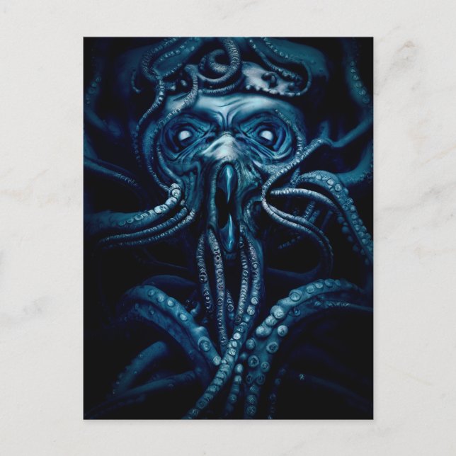 Ancient Eldtich Horror: Deep Ocean Kraken Postcard (Front)