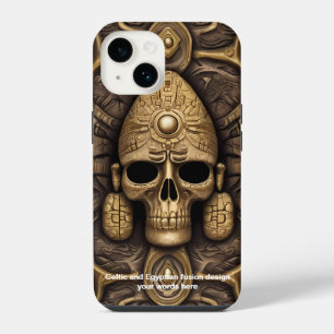 Ancient Elegance: Celtic & Egyptian Fusion iPhone 14 Case