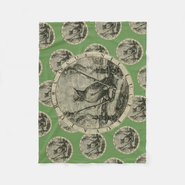 Ancient Emblem -Owl - Light of Wisdom Blanket (Front)