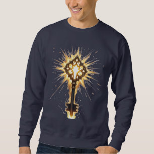 Ancient Fantasy Key with Magical Light – Radiant E Sweatshirt