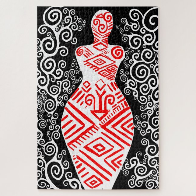 Ancient fertility goddess jigsaw puzzle (Vertical)