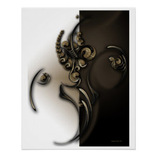 "Ancient Flower", Glossy Poster