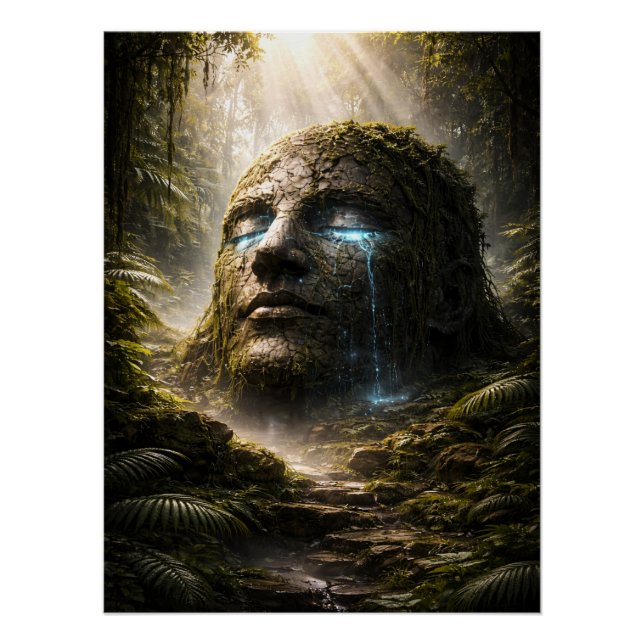 Ancient Forest Guardian – Mythical Nature Spirit Poster (Front)