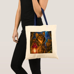 Ancient Forest Pathfinder, Pinemarten Tote Bag