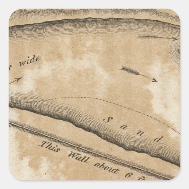 Ancient Fortification on the Missouri Square Sticker (Front)