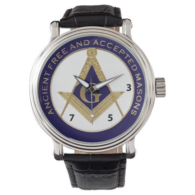 Ancient Free and Accepted Mason watch (Front)