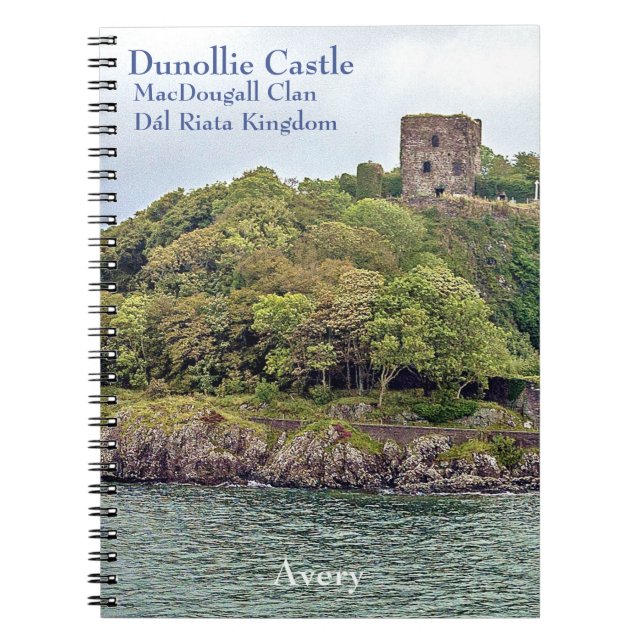 Ancient Gaelic Dunollie Castle Home Of MacDougalls Notebook (Front)