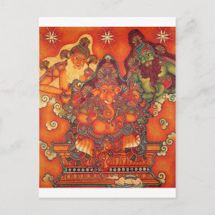 ANCIENT GANESH PAINTING POSTCARD