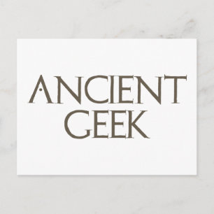 Ancient Geek Postcard