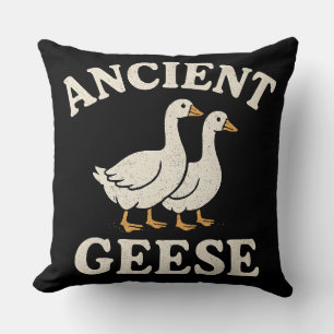 Ancient Geese Retro Aesthetic Art Print - Vintage Cushion
