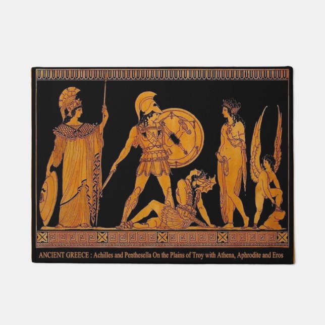 Ancient God And Goddess Frieze - Greece Doormat (Front)