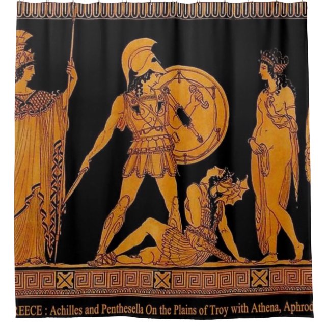 Ancient God And Goddess Frieze - Greece Shower Curtain (Front)