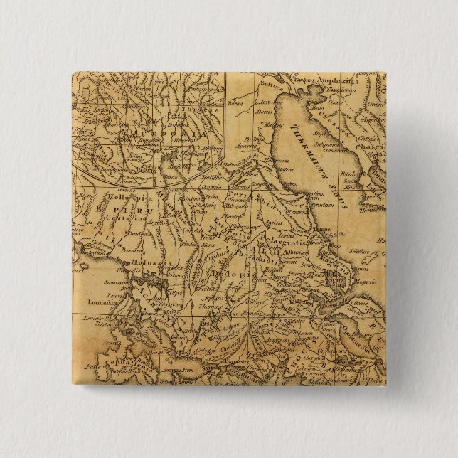 Ancient Greece 2 15 Cm Square Badge (Front)