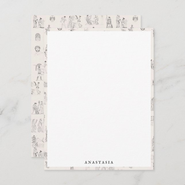 Ancient Greece Classical Greek History Pattern Card (Front/Back)