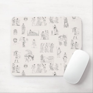 Ancient Greece Classical Greek History Pattern Mouse Pad