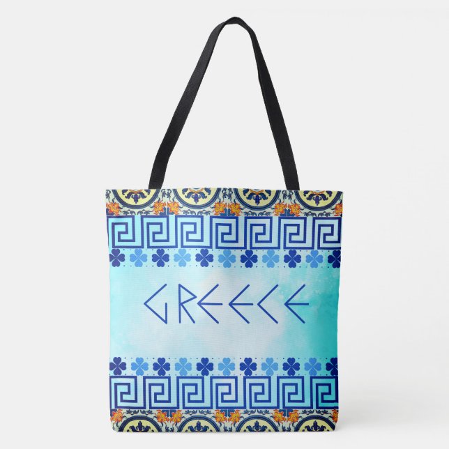 Ancient Greece, GREEK Vintage Culture Tote Bag (Front)