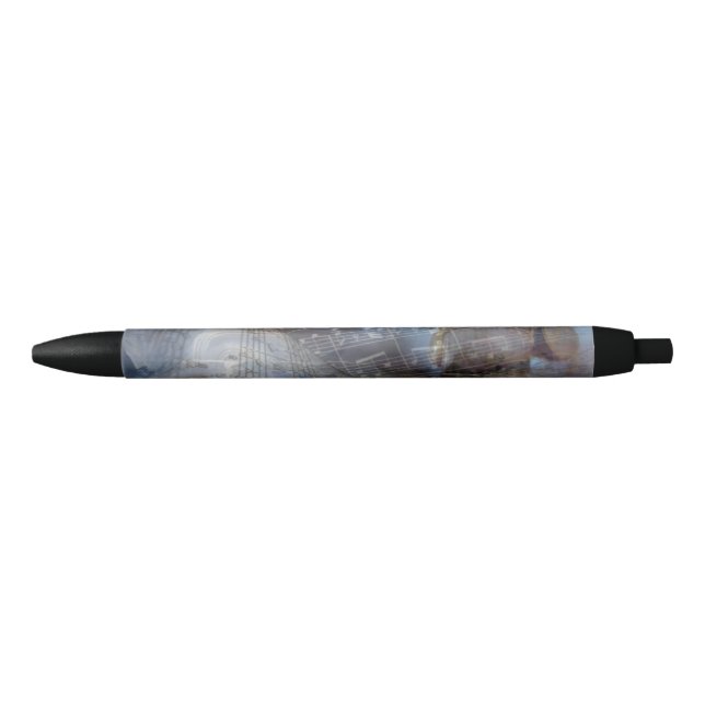 Ancient Greece Music  Black Ink Pen (Front)