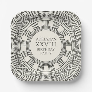 Ancient Greece or Rome themed Birthday Party Paper Plate