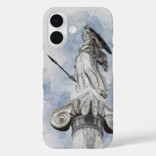 Ancient Greek Athena Statue Watercolor – Mythology iPhone 16 Case