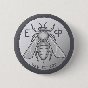 Ancient Greek Bee Tetradrachm Coin from Ephesos 6 Cm Round Badge