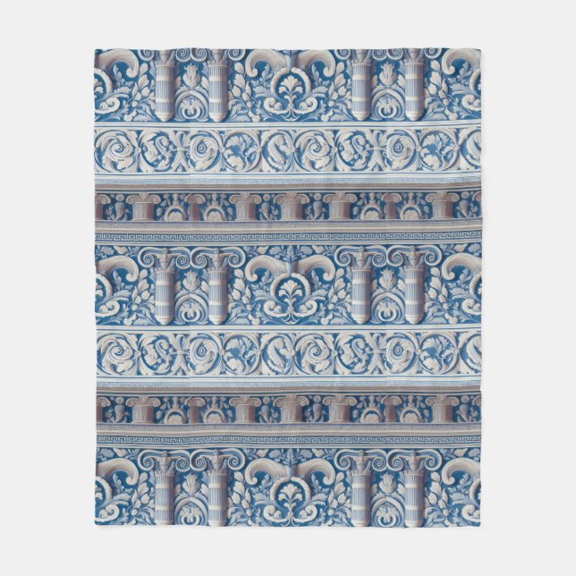 Ancient Greek Fleece Blanket (Front)