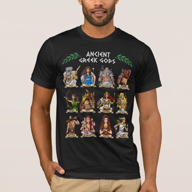 Ancient Greek Gods T-Shirt (Front)