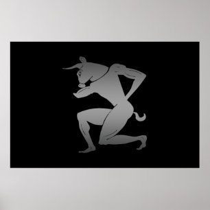 Ancient Greek Minotaur Poster