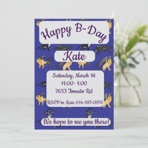 Ancient Greek mythology Happy Birthday Invitation