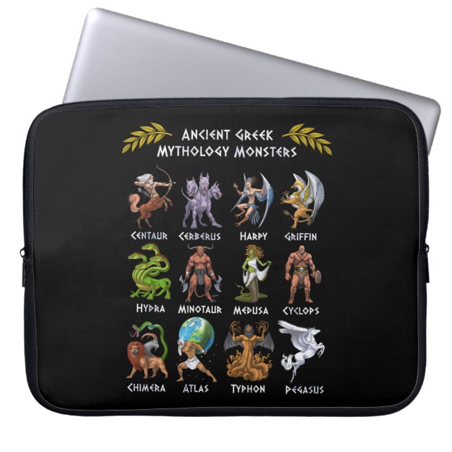 Ancient Greek Mythology Monsters Laptop Sleeve (Front)