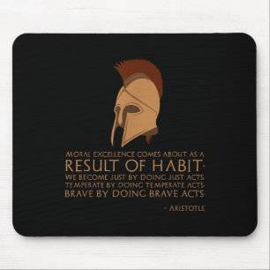 Ancient Greek Philosophy - Result Of Habit - Arist Mouse Pad