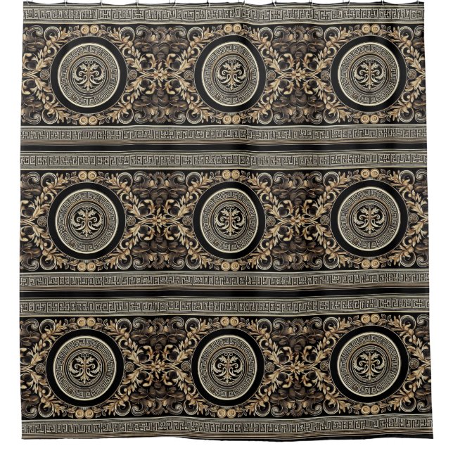 Ancient Greek Shower Curtain (Front)